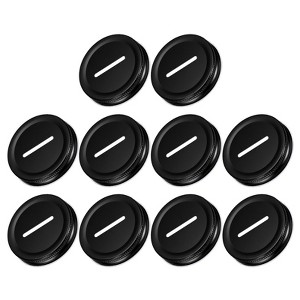 Unique Bargains Regular Mouth Coin Slot Bank Lid for Mason Jar Covers 15 Pcs - 1 of 4