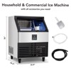 Commercial Ice Maker Machine 320lbs/24H, Stainless Steel Ice Machine w/ 88lbs Large Ice Storage Capacity - 3 of 4