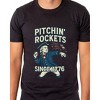 4th Of July T-Shirt Men's Washington Pitchin' Rockets Funny Tee - 4 of 4