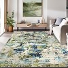 coucheta Multi-size Modern Abstract Area Rug for Living Room, Washable Non-Slip Soft Print Faux Wool Carpet, for Bedroom, Dining Room, Office - 4 of 4