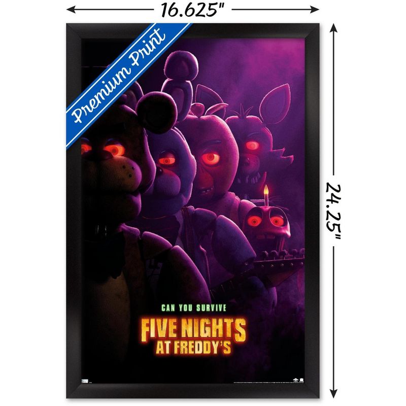 Trends International Five Nights at Freddy's Movie - Teaser One Sheet Framed Wall Poster Prints, 3 of 7