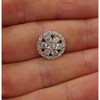 Pompeii3 1 ct Diamond Halo Pendant 14K White Gold - 3 of 4