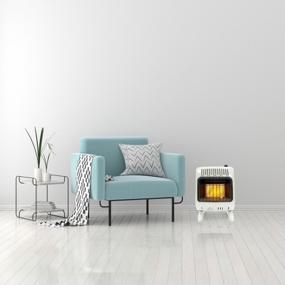 10,000 BTU Cream Propane Wall Heater with Thermostat
