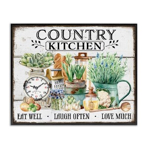 Stupell Industries Country Kitchen Still Life Black Framed Giclee Art - 1 of 4