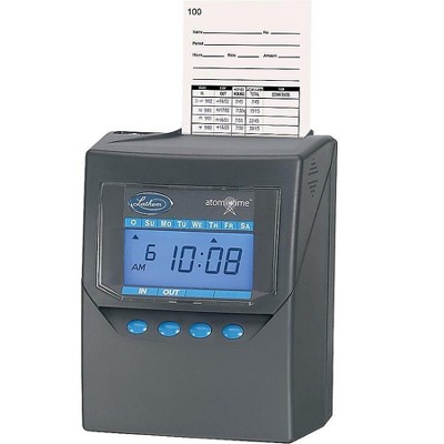 Lathem Time Punch Card Time Clock System Black 7500E