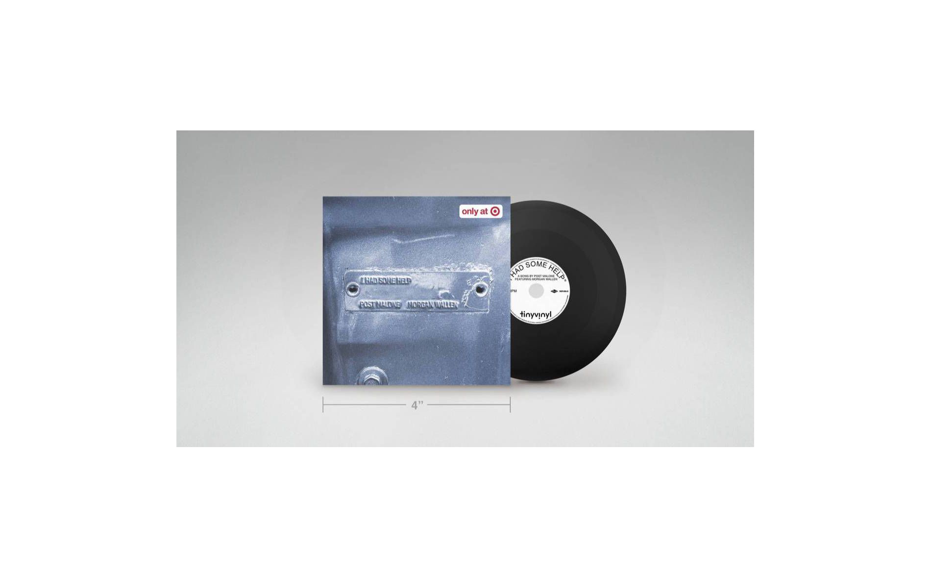 Post Malone Ft Morgan Wallen Tiny Vinyl Edition - I Had Some Help/Losers Ft Jelly Roll (Target Exclusive, vinyl 4 inch)