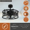 VAXCEL Humboldt Industrial Ceiling Fan with LED Light Kit and Remote - 2 of 4