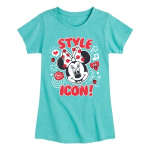 Girls' - Disney - Style Icon Minnie Fitted Short Sleeve Graphic T-Shirt - 1 of 4