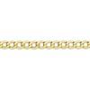 Black Bow Jewelry 5.25mm, 10k Yellow Gold Hollow Curb Link Chain Bracelet - 2 of 4