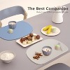 Aoibox Set of 3 Silicone Placemats with Raised Edges for Kids, Toddlers & Babies, Non-Slip Dining Table Mat, Baby Eating Mat, Food Mat - 3 of 4