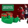 4E's Novelty Elf Shoes Adults for Men & Women - Soft Elf Costume Accessories Plush Green, Red Christmas Elf Slippers, Christmas Elf Shoes for Parties - 3 of 4