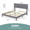 Lyngins Full Bed Frame with Headboard, Adjustable Headboard Platform Bed Frame, Storage Bed with 6.3" Under-Bed Space, Iron Frame Bed - 3 of 4
