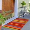 Jellybean Fiesta Stripes Rug – Colorful Indoor & Outdoor Doormat, 20"X 30" - 2 of 3