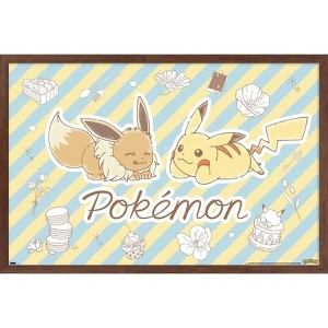 Trends International Pokémon: Flower Café - Sketch Framed Wall Poster Prints - 1 of 4