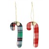 Gibson Holiday Candy Cane Ornament 4 Piece Set in Red and Green - 2 of 4
