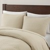 LIVN CO. 3-Piece Velvet Oversized Herringbone Quilt Set - 3 of 4