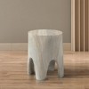 Meridian Furniture,Foligno Marble Finish Concrete End Table - 2 of 4