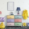 Sorbus 6 Drawers Dresser- Storage Unit with Steel Frame, Wood Top, Fabric Bins - for Bedroom, Closet, Office and more - 2 of 4