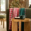 50"x60" Vintage Reversible Brushed Woven Throw Blanket Red Plaid - Hearth & Hand™ with Magnolia - 2 of 3