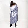 Pavilion Gift Company - Cat People - 50" x 60" Royal Plush Hooded Blanket - Throw Blankets - 2 of 4
