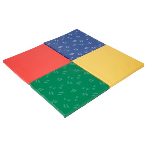 Ecr4kids Softzone Hands And Feet Activity Play Mat Folding Mat