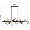 Eurofase Lighting Thorah 9 - Light Chandelier in  Graphite - 2 of 3