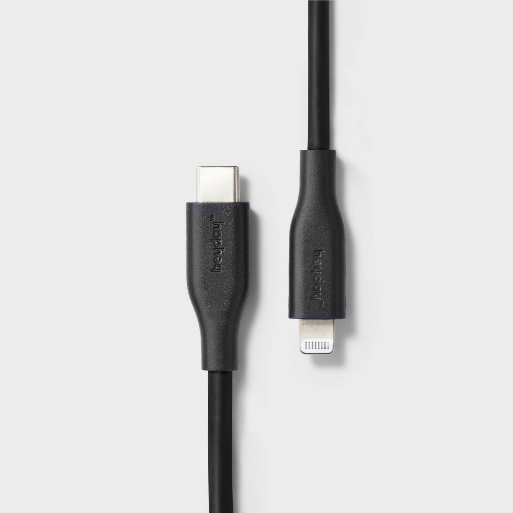 3' Lightning to USB-C Silicone Cable - heyday™ Black