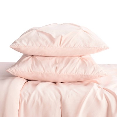 Blush Twin Microfiber Bed in a Bag Set