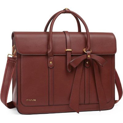 Acoinel 15-15.6 inch PU Leather Laptop Shoulder Bags with Convertible Backpack for Women