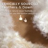 Inhand White Goose Down Feather Pillows Queen Size (Set of 2), Hotel Collection Bed Pillows, Medium Firm Soft Support Pillow with 100% Cotton Fabric - 2 of 4