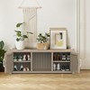 CAVINAS Shoe Cabinet, Storage Bench with Doors for Entryway & Hall - 2 of 4