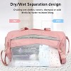 Hachikiko Gym Duffle Bag with Wet Pocket & Shoe Compartment,Lightweight 20" Sports Travel Weekender Bag,Water Resistant - 4 of 4