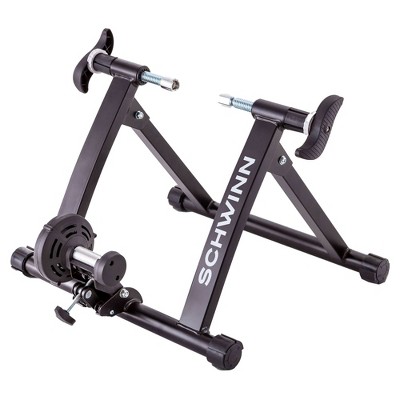Schwinn Indoor Exercise Steel Bicycle Trainer with Magnetic Resistance Mechanism and Quick Release Skewer for Sports and Fitness