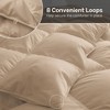 Peace Nest Heavyweight Extra Warmth White Goose Feather Down Fiber Duvet Comforter Insert - 3 of 4