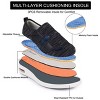 Women's Diabetic Velcro Walking Shoes Breathable Extra Wide Widths Adjustable Velcro Easy On/Off Sneakers for Elderly - 3 of 4