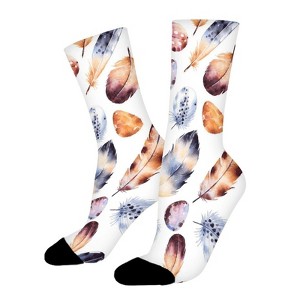 Falling From The Sky Women Printed Crew Socks Funny Funky Socks Soft Polyester Novelty Gifts for Artists Men - 1 of 1