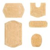 Waterford Collection Cotton Tufted Set of 5 Bath Rug Set - Home Weavers - 2 of 4