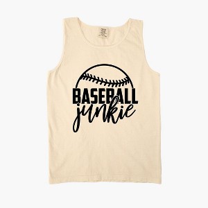 Simply Sage Market Women's Baseball Junkie Garment Dyed Heavy Weight Tank - 1 of 2