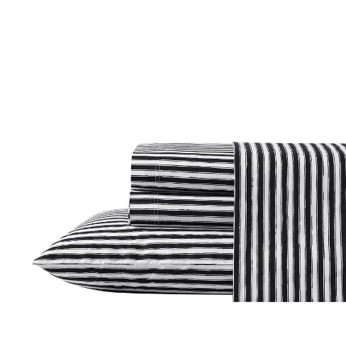 Black and white online striped sheet set