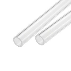 Unique Bargains Lamp Lantern Water Cooling System Acrylic Round Pipes Clear 2 Pcs 14" - 1 of 4