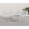 Meridian Furniture,Mykonos Outdoor Patio Dining Chair, Set of 4 - 2 of 4