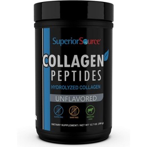 Superior Source Collagen Peptides, Grass-Fed, Unflavored, Hair, Skin & Joint Support, 12.7 oz - 1 of 4