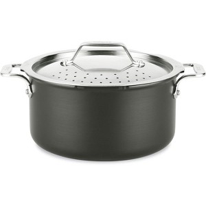 All-Clad HA1 Hard Anodized Nonstick Stockpot, Multi-Pot with Strainer 6 Quart - 1 of 4