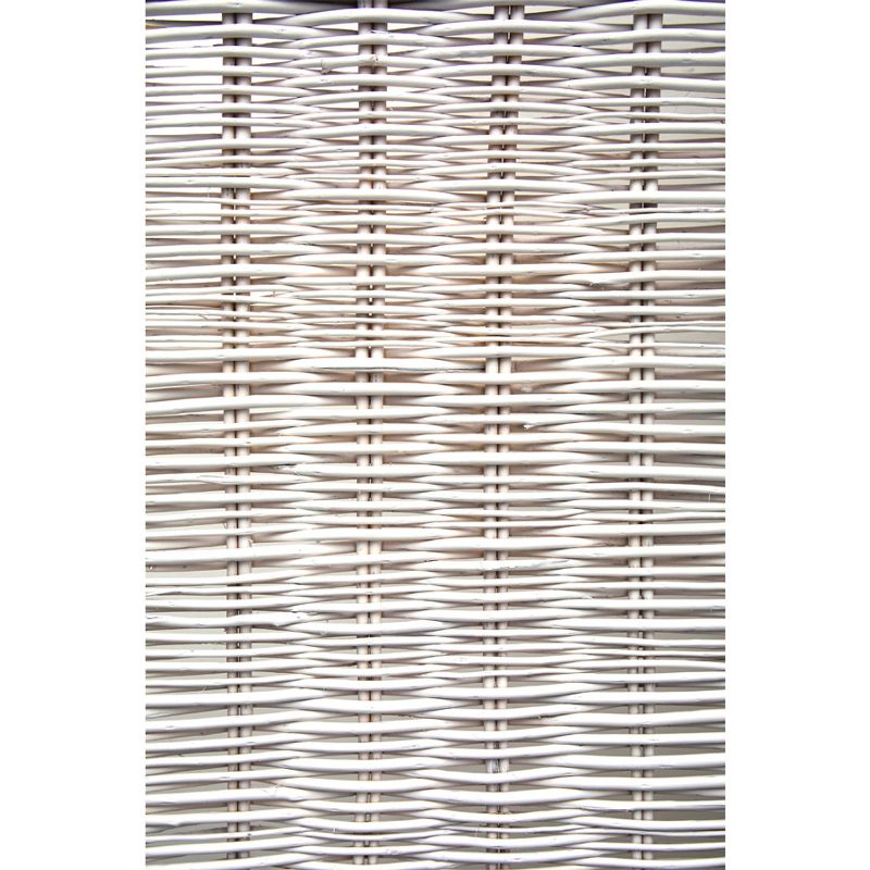 Legacy Decor Wicker and Wood Screen Room Divider, 3 of 4