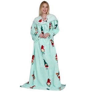 Catalonia Women Men Funny Printed Wearable Blanket Long Robe, Soft Fleece Mink Micro Plush Wrap Snuggie Blanket for Adult, Cozy Gift for Woman Man - 1 of 4