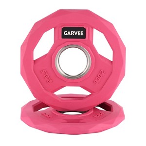 2 Inch Bumper Weight Plate, Rubber Coated Weight Plate for Home Gym, Cast Iron Barbell Weight Plate for Strength Training Weightlifting - 1 of 4