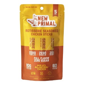 【6袋set】❣️新品未開封❣️炭クレンズ生酵素★ゲリラ2026スマイルSALE The New Primal Rotisserie Seasoned Chicken Meat Sticks Bag - 1oz