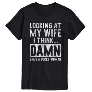 Men's - Instant Message - Looking At My Wife Short Sleeve Graphic T-Shirt - 1 of 4