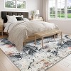 Abstract Rug Soft Rugs, Neutral Modern Design, Non-Slip, Stain Resistant, Machine Washable, Foldable Low Pile for Living Room, Bedroom, Dining Room - 3 of 4