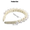Unique Bargains Women's Fashion Faux Pearl Braided Tape Headband Hairband 0.79 Inch Wide 1 Pc - 4 of 4